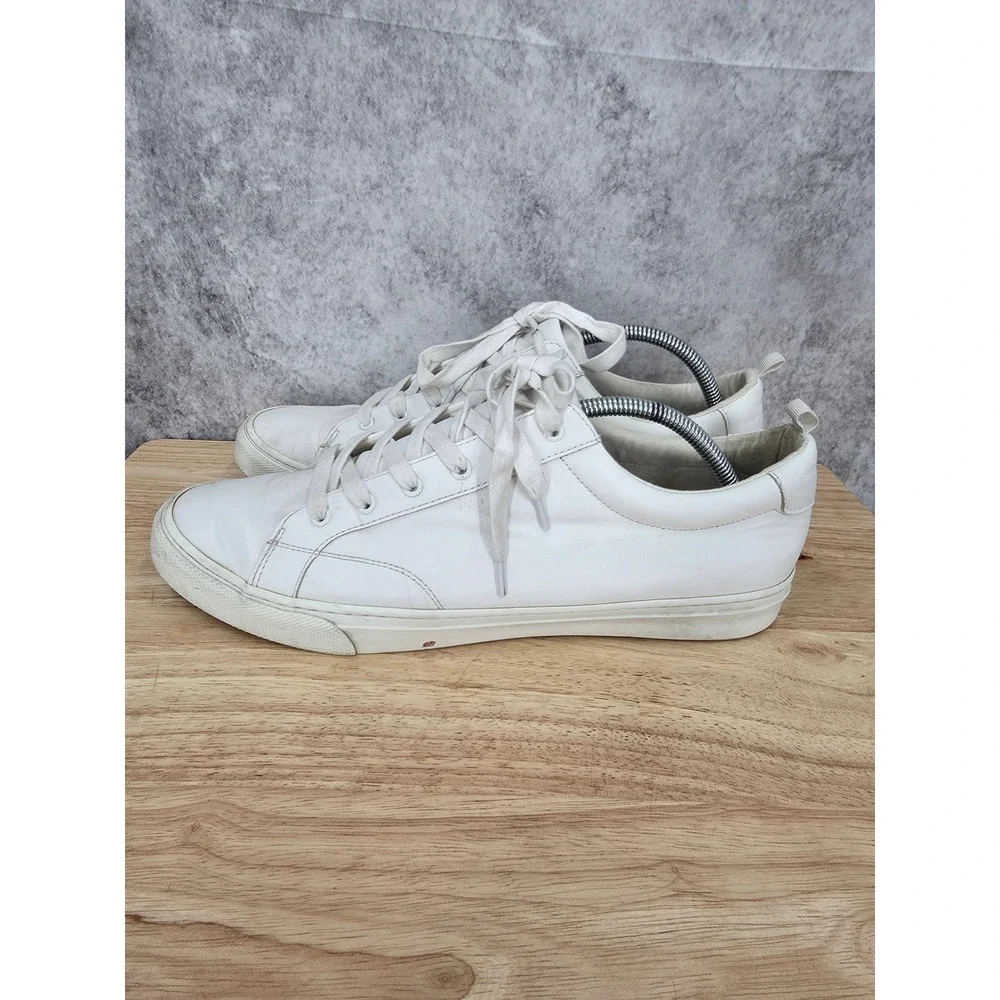 Banana Republic Sneakers Mens 12 White Leather Low Top Casual Shoes 420256-03